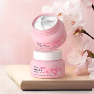 LAIKOU Japan Sakura Tone Up Cream, Brightening Hydrating Moisturizing Face Moisturizer Cream for Glowing Skin, Cosmetic Moisturizer
