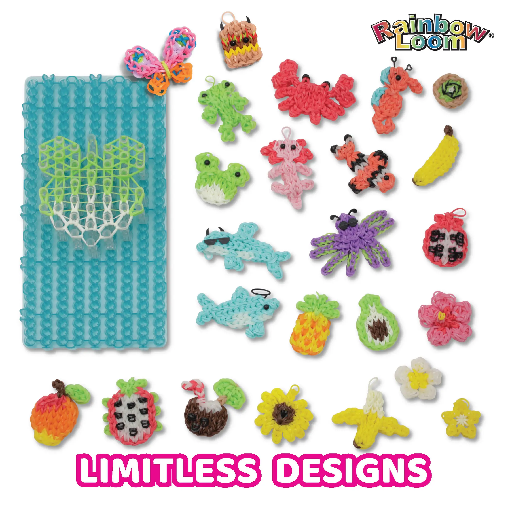 Rainbow Loom 360 Character Creator Kit RO195 - 2586 Pieces with Premium Bands & Accessories for Custom Design Crafting Beads And Accessories Bracelet Making