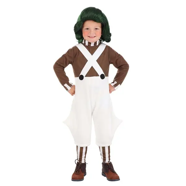 Toddler Willy Wonka Oompa Loompa Costume