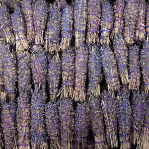 Lavender Smudge Stick – Calming Herb Bundle for Ritual & Energy Cleansing Aroma Perfume Tool Scented