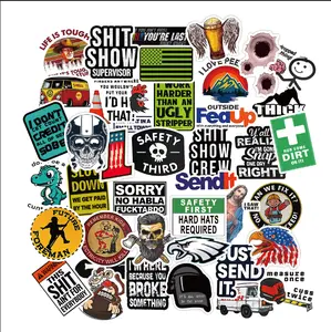 50/100/200/300pcs Hard Hat Stickers - Best Seller Packs at present