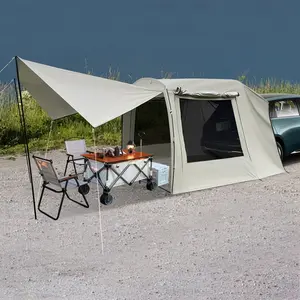 Modern Car Awning Outdoor Tent, Car Tent Attachment for Camping Car Camping Tent lightweight side anchor