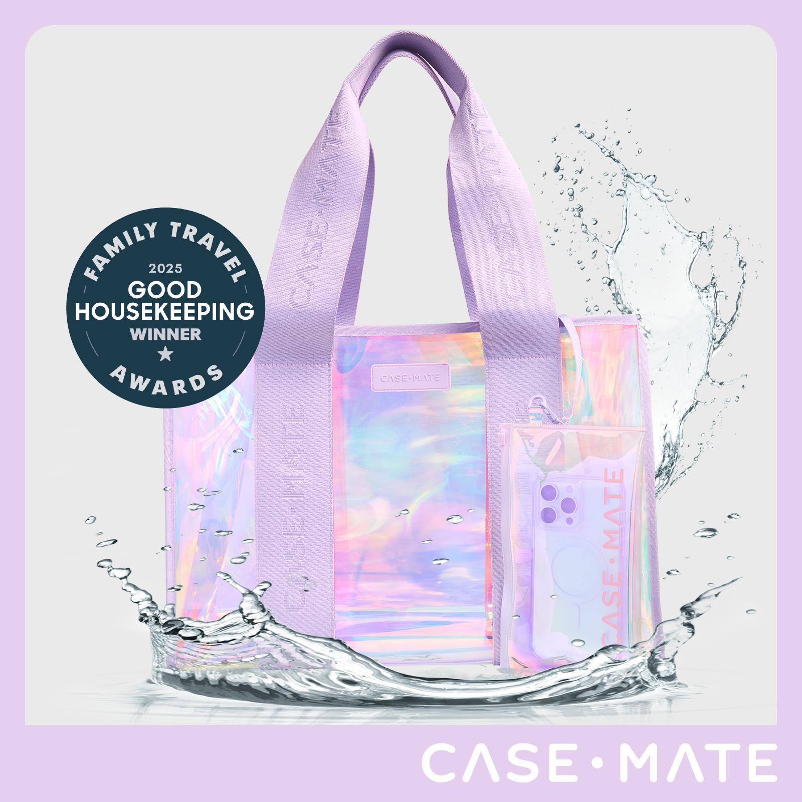 Case-Mate Jelly Tote Waterproof Beach Bag, Travel, Gym Bag, Vacation, Large Capacity Shoulder Bag, Lightweight Beach Bag, Lightweight Shoulder Bag