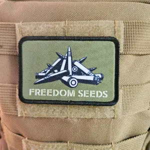 Freedom seeds meme 2"x3" removable morale patch with hook and loop backing Active Restock requests: 0