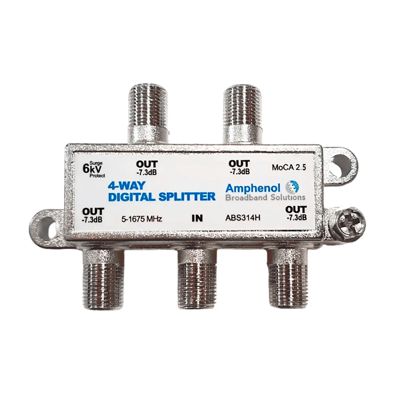 Amphenol 8-Way Digital Coaxial Splitter MoCA 2.5 ABS318H