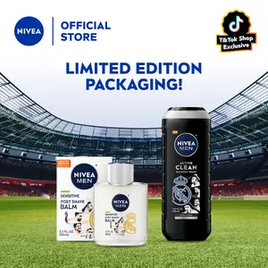 NIVEA MEN x Real Madrid Limited Edition Complete Care Bundle- Post Shave Balm and Body Wash