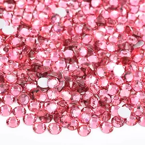 Rose Glass Rhinestones