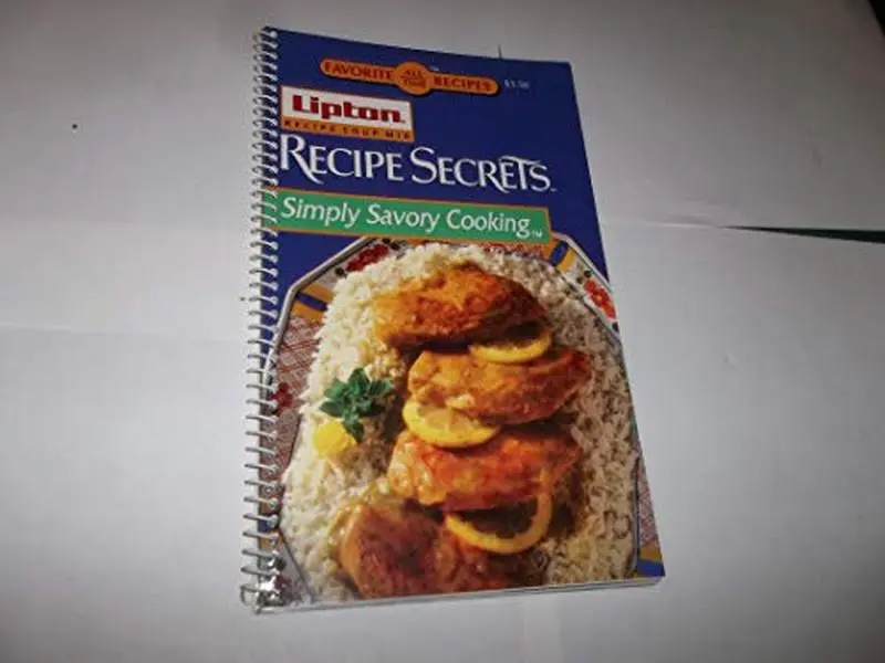 USED Book - Lipton Receipe Secrets Simply Savory Cooking by Editor-Favorite All Time Recipes (Unknown) - english, Easy Recipe, Soft Covers