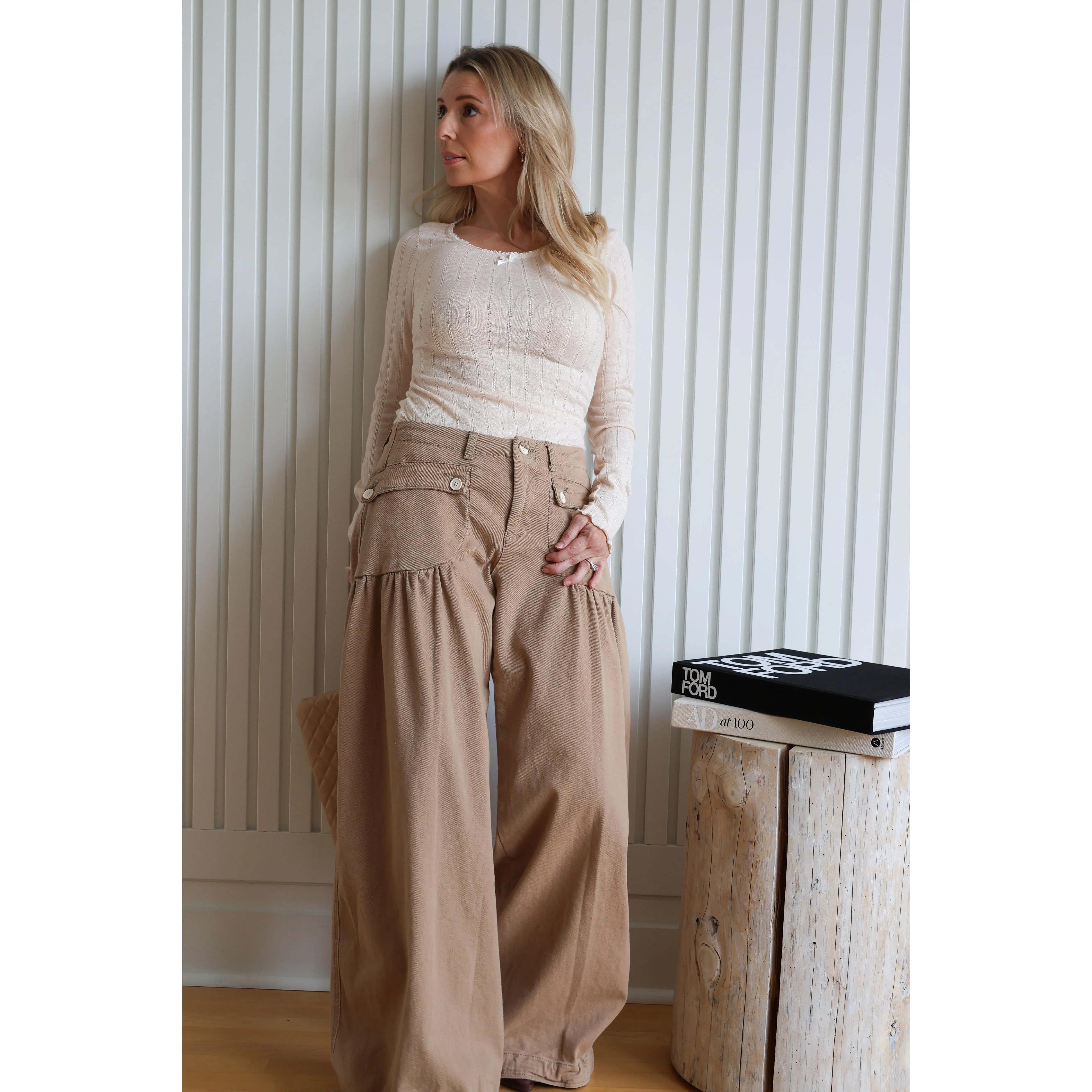 Lotus Jeans ~ Taupe