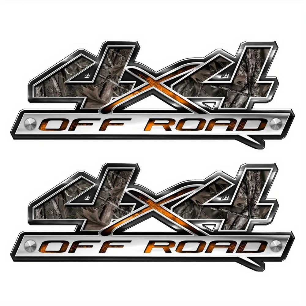 4x4 Off-road Truck Sticker, Camouflage Pattern Waterproof Vinyl Decal for Bumper, Rear Window, Door, Perfect for Outdoor Vehicle Modification