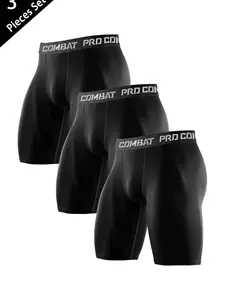 Men's Sporty Tight-Fitting Set, Quick-Dry Breathable High-Elasticity Gym Workout Compression Athletic Fitness Shorts, Ideal for Gym Training Running Sports Equipment