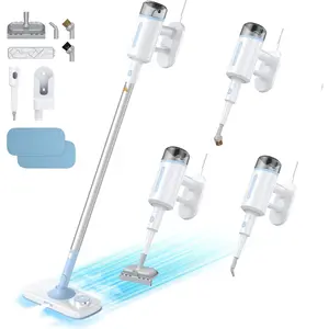 Steam Mop, 10 in 1 Detachable Handheld Steam Cleaner for  and Floor Cleaning, 230?F Floor Steamer for Deep Cleaning with Multi-purpose Attachments Hardwood Floors, Tile, Grout, Furniture