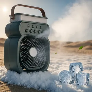 3in1 Air Cooler LED Night Lamp Humidifier Fan