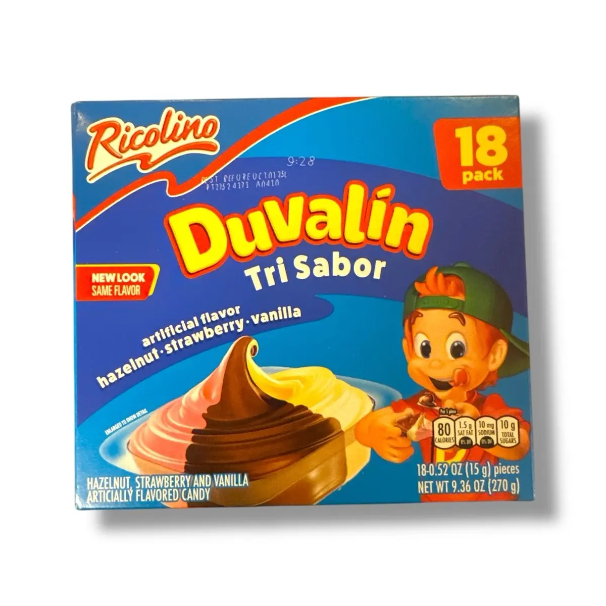 Duvalin Tri-Flavor Hazelnut Vanilla & Strawberry