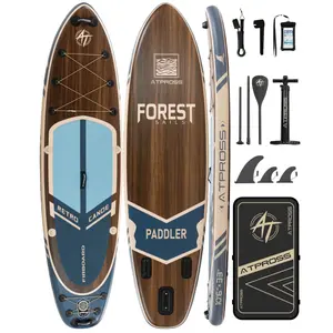 [Summervibes] Pro 10'6''x33'' Multi Purpose Inflatable Stand Up Paddle Board, 400lbs Extra Wide Outdoor Paddleboard with Anti-Slip EVA Deck, Premium SUP Accessories Kit, Stable for Yoga Fishing