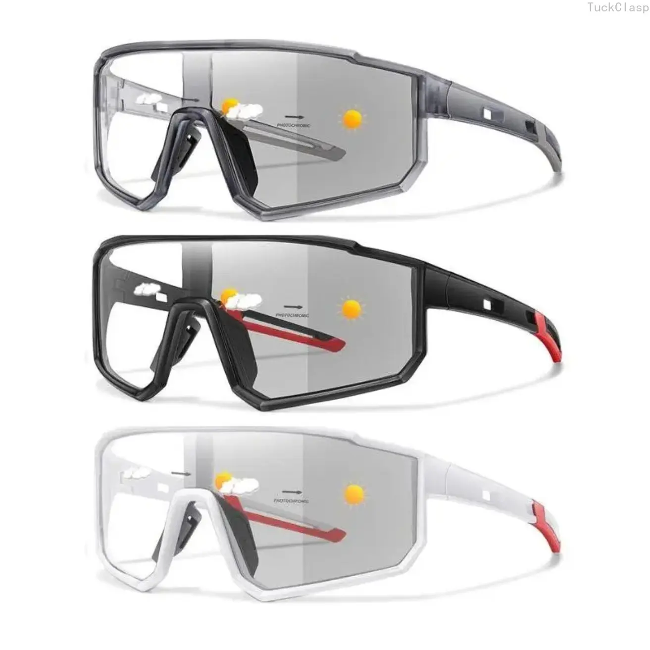 2026 New 3 packs Fashion Cycling Photochromic Sunglasses For Men Women Classic Casual Windproof Eyewear Outdoor Sports Fishing Baseball