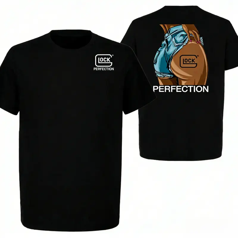 Unisex Short Sleeve Tee - 100% Pure Cotton Casual Wear, Breathable Glock-Themed Lifestyle T-Shirt, Tactical Gear Gift for Glock Fans, Made in the USA