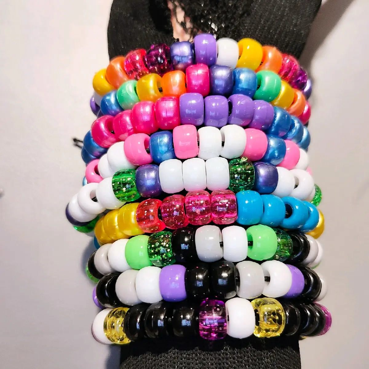 LGBTQ+ Pride Noncharmed Kandi Bracelet Set