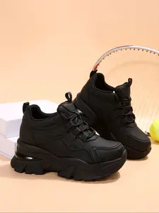 Women's Fashionable Platform Sneakers, Athletic Sneakers, Casual Comfortable Sports Shoes for Daily Wear, Female All-match Round Toe Lace Up Shoes for Daily Wear