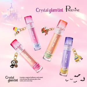 PAGE VINE Mirror Crystal Lip Oil Moisturizing Lip Honey Liquid Lipstick Pure Desire Lip Gloss Non-stick Cup