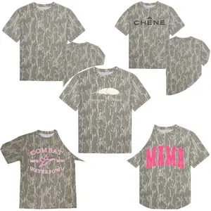 {Full Size S-5XL} Mossy Oak Bottomland Camo Graphic T-Shirt Pink Mama PRE Fieldstone Roost Unisex Hunting Tee Duck Dog Turkey Print Outdoor Streetwear Casual Top Breathable Lightweight Cotton TikTok Shop US Trendy Style