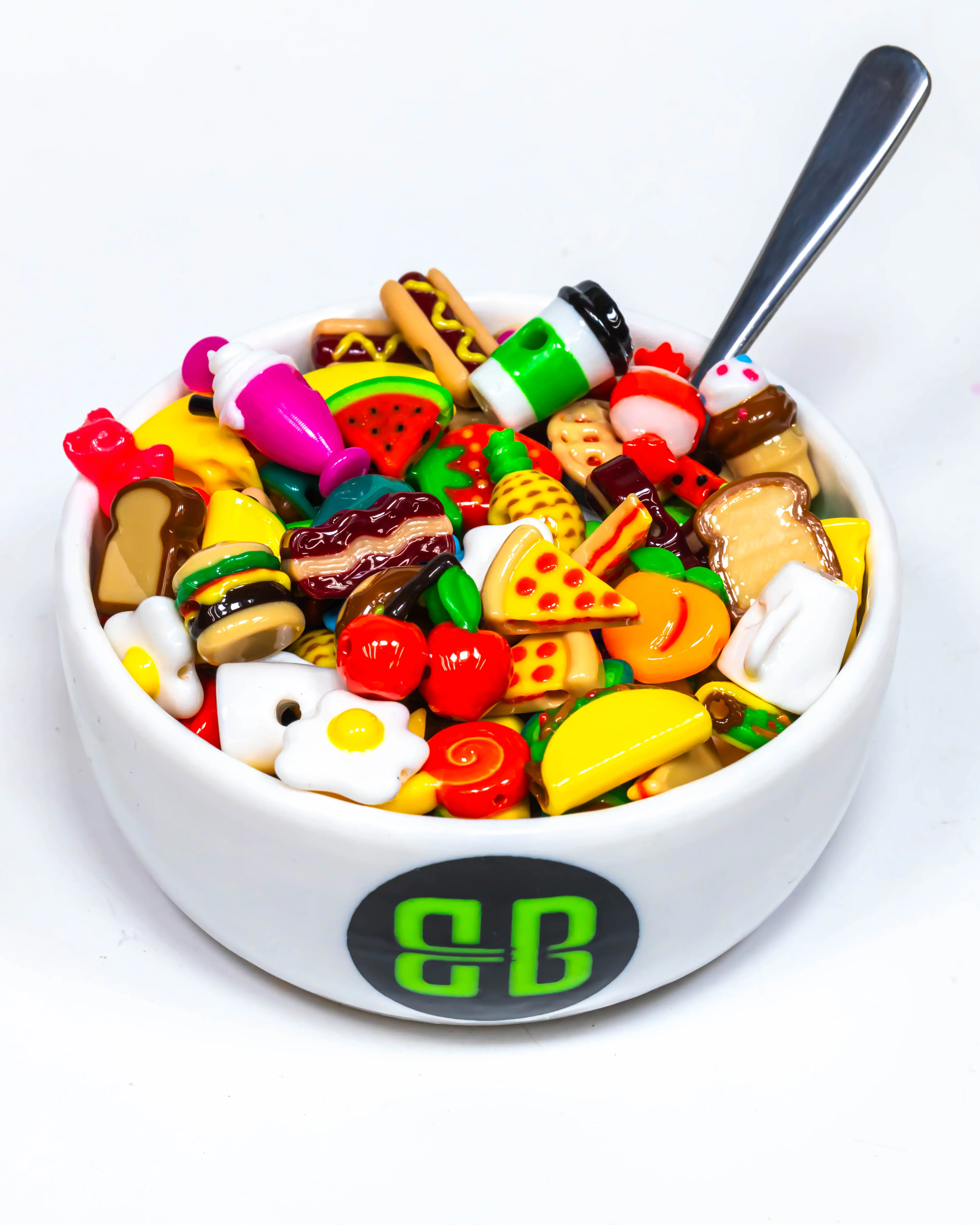 Food Bead Soup - Random Mix of Colorful, Original Plastic Beads by Weight (Do Not Eat)