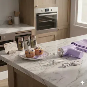 Cordless Hand Mixer, Handheld Electric Whisk with 3 Speed Modes, Hand Held Egg Beater with 2 Detachable Stir Whisks (White)