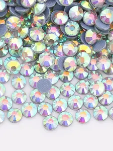 2880pcs High-Quality Rhinestones, Ab Glass Stones, DIY Nail Art Supplies, Perfect for Professional & Home Use, All-Season Decorative Elements
