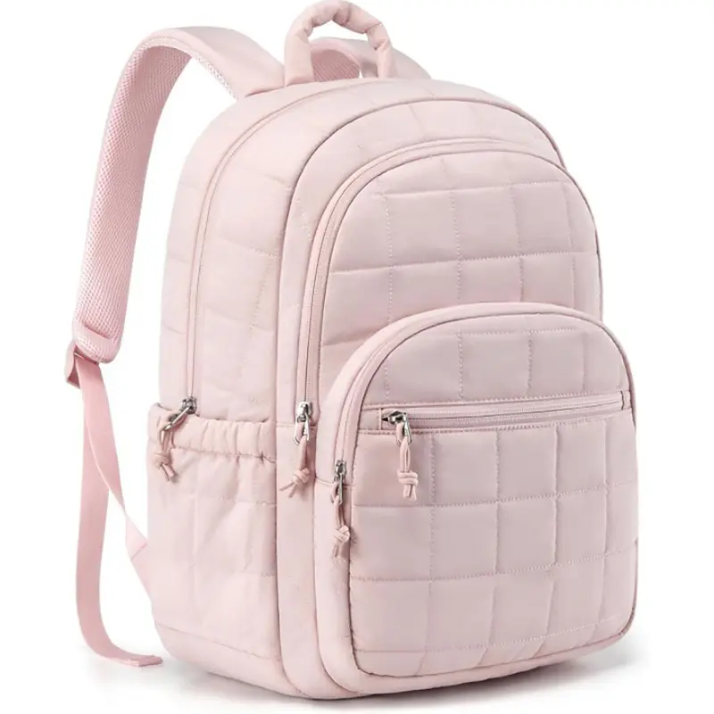 Kipling Pink Laptop Backpack ~ School College Carryon Travel Backpacks for Work, School & Beyond | Kipling US main image 4