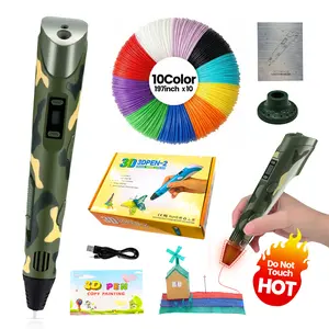 New 3D Printing Pen Set, 3D Pen with LCD Display and PLA Filament, Creative DIY New Years Gift for Kids and Children