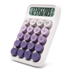 Mechanical Switch Calculator, 10 Digits, Large LCD Display, Purple, Big Buttons Mechanical Switch Calculator, 10 Digits, Large LCD Display, Purple, Big Buttons