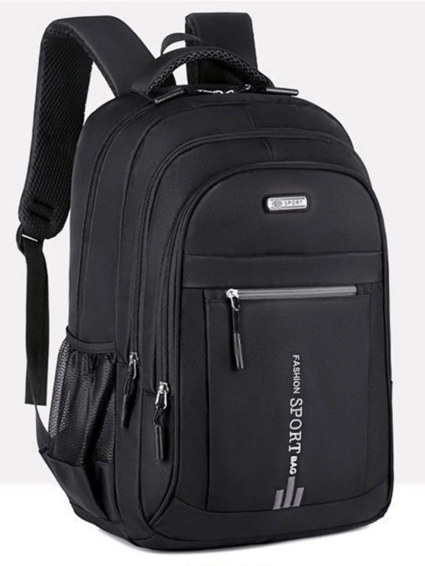 Large Capacity Backpack for Boys & Girls, Trendy Korean Style School Bag, Ideal for Middle High School Students, Casual Travel Backpack, School Backpacks, Zipper Backpack, Fashion Durable Backpack, Durable Nylon Daypack, Student Class Backpack