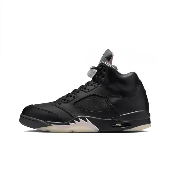 High top smooth leather basketball sneakers solid black leather dark grid embossed breathable upper trendy streetwear all day wear memory foam comfy wide feet friendly outdoor vacation cushioned lightweight non slip unisex aesthetic