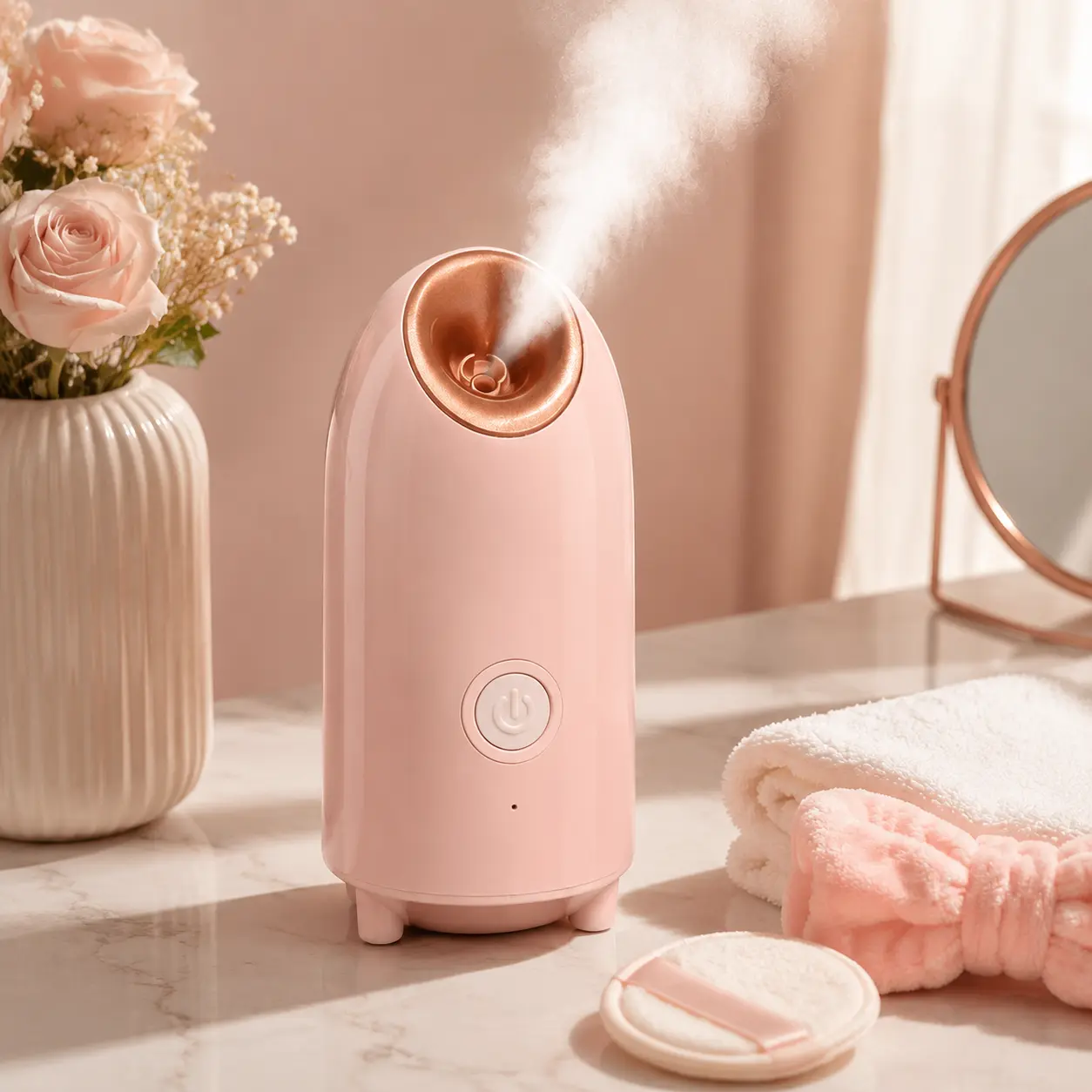Professional nano-ion facial steamer set, 200ml large-capacity water tank, includes SPA accessories, perfect for personal use or as a holiday gift - within the US in 3-5 days. Daily Soothing