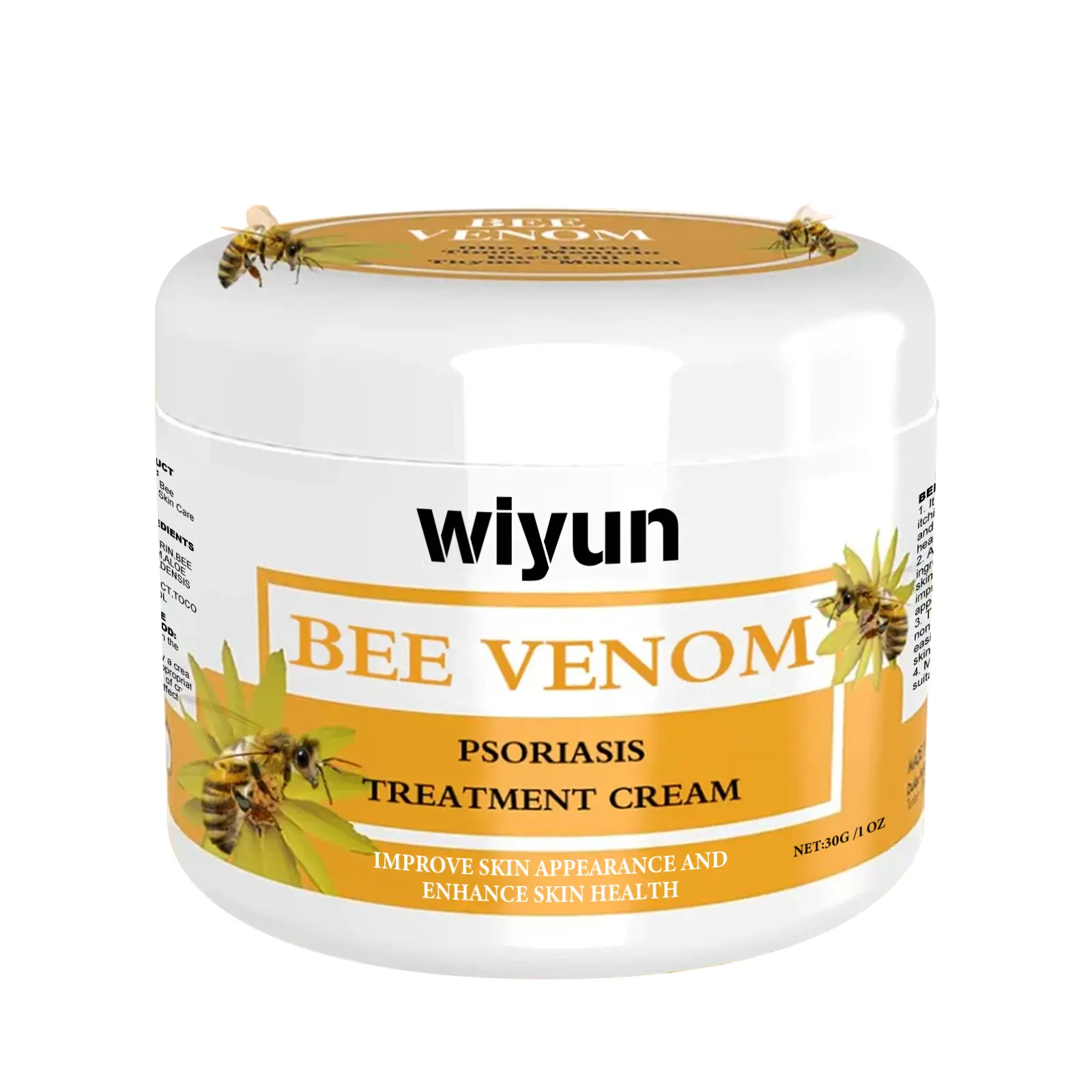 Sole Repair Foot Cream - 1 oz Nighttime Cracked Skin Repair with Bee Venom and Glucerin for Soothing & Smoother Skin