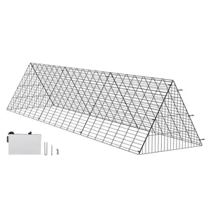 VEVOR Chicken Tunnels, 118.1 x 28 x 24.2 inch (LxWxH) Chicken Tunnels for Yard, Portable Chicken Tunnels for Outside Easy Installation, Chicken Coop Run, Suitable for Chickens, Ducks, Rabbits