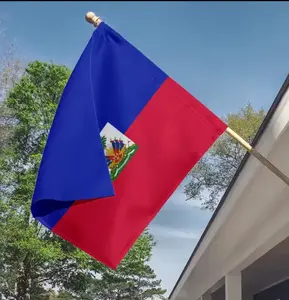 Haitian Flag  Drapo Ayisyen 3x5 Ft | Durable 150D Polyester | Vibrant Colors, Brass Grommets, Indoor/Outdoor Use