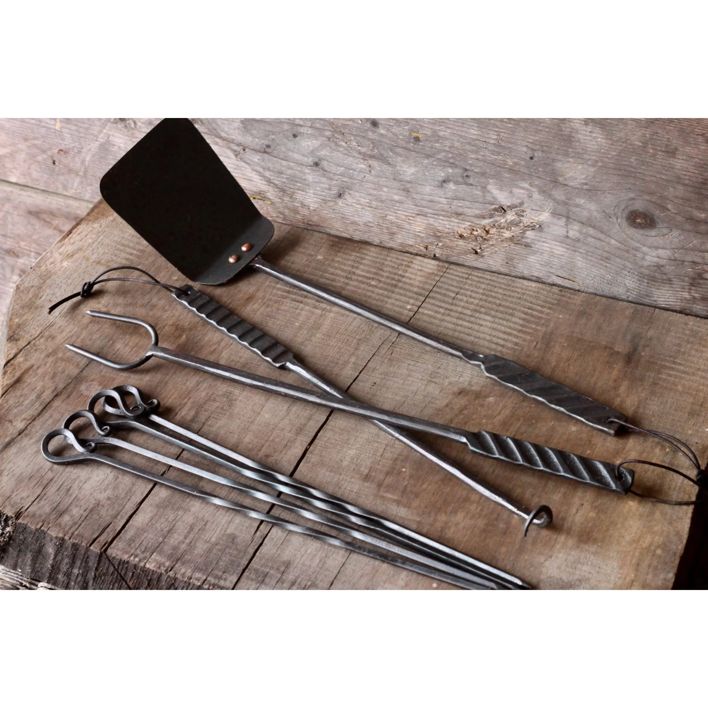 "Grill-Marked" BBQ Grill Set