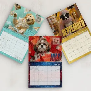 Dog 2026 Wall Calendar - Funny Meme Music Album Cover Calendar, Unique Christmas Gift for Fan Family Friends, Music Lover Wall Calendar Gifts
