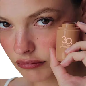 Long Lasting Matte Blush Stick, Lightweight Pocket Blush Stick, Multifunctional Cream Blush for Cheeks & Lips, Natural Toasted Teddy Blush, Cosmetic, Trending Makeup, Summer Makeup, Korean Makeup, 2000s Tan Makeup, Lip Cheek Tint