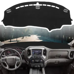 Custom Fit Dashboard Mat for 2015-2024 Dodge Challenger, Black Non-Slip No Glare Interior Sun Protection Accessories