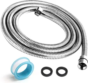 Shower Hose, 118 Inches Shower Hose Extra Long, Premium 304 Stainless Steel Shower Head Hose, Flexible Hand Held Shower Hose Extension, Universal Shower Hose Replacement G1/2 Threaded Insert and Nut