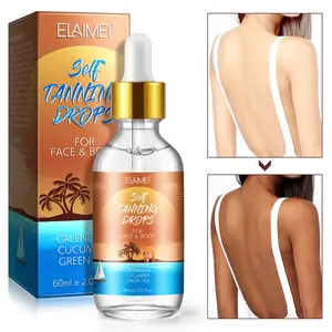 60ML Self Tanning Drops, Tanning Water Drops, Natural Glow Skin Enhancement Serum, Beauty Product for Healthy Radiance