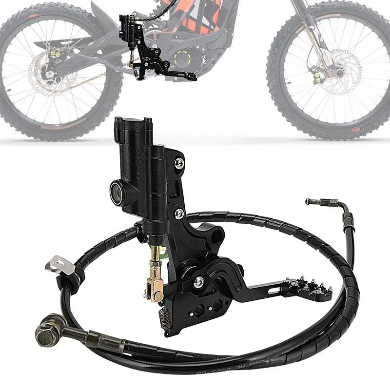 Dirt Bike Hydraulic Foot Brake Pedal Lever Kit Aluminum CNC for Surron Light Bee X S LBX Segway X260 X160 Electric Dirt Bike Hydraulic Brakes Brake Lever Set