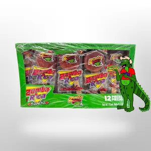 Zumba Rica Sandía Watermelon Chilli lollipop covered in caramel