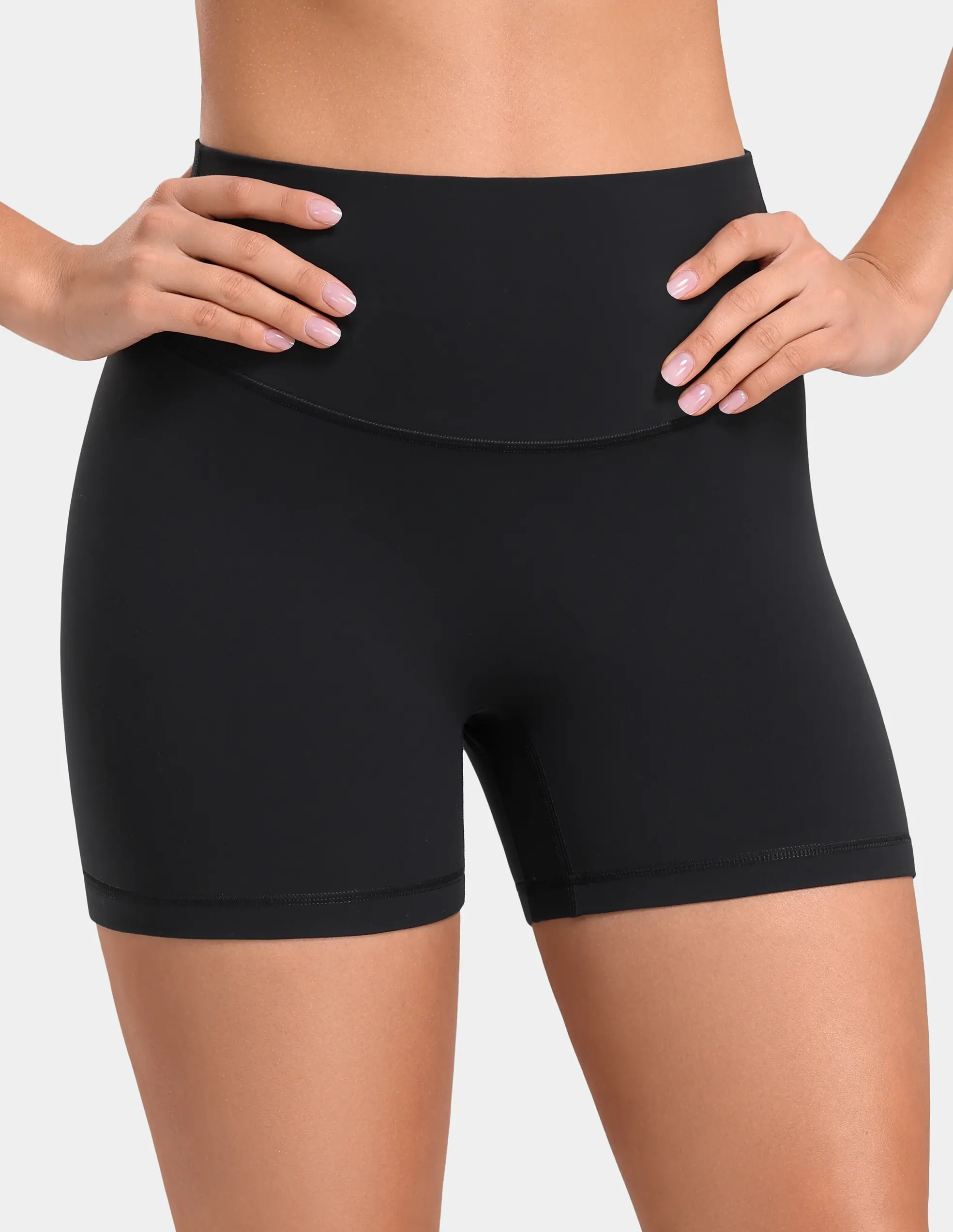 Colorfulkoala Women's 4" High-Waisted Yoga Shorts - Sculptiva Butt-Lifting, Hidden Scrunch, No Front Seam, Active Stretch 4-Way Athleisure High Waisted Pants, Stretch Shorts, Athleisure Shorts