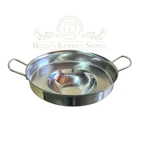 Comalito para freir chico de 15.5 “In acero inoxidable Cookware