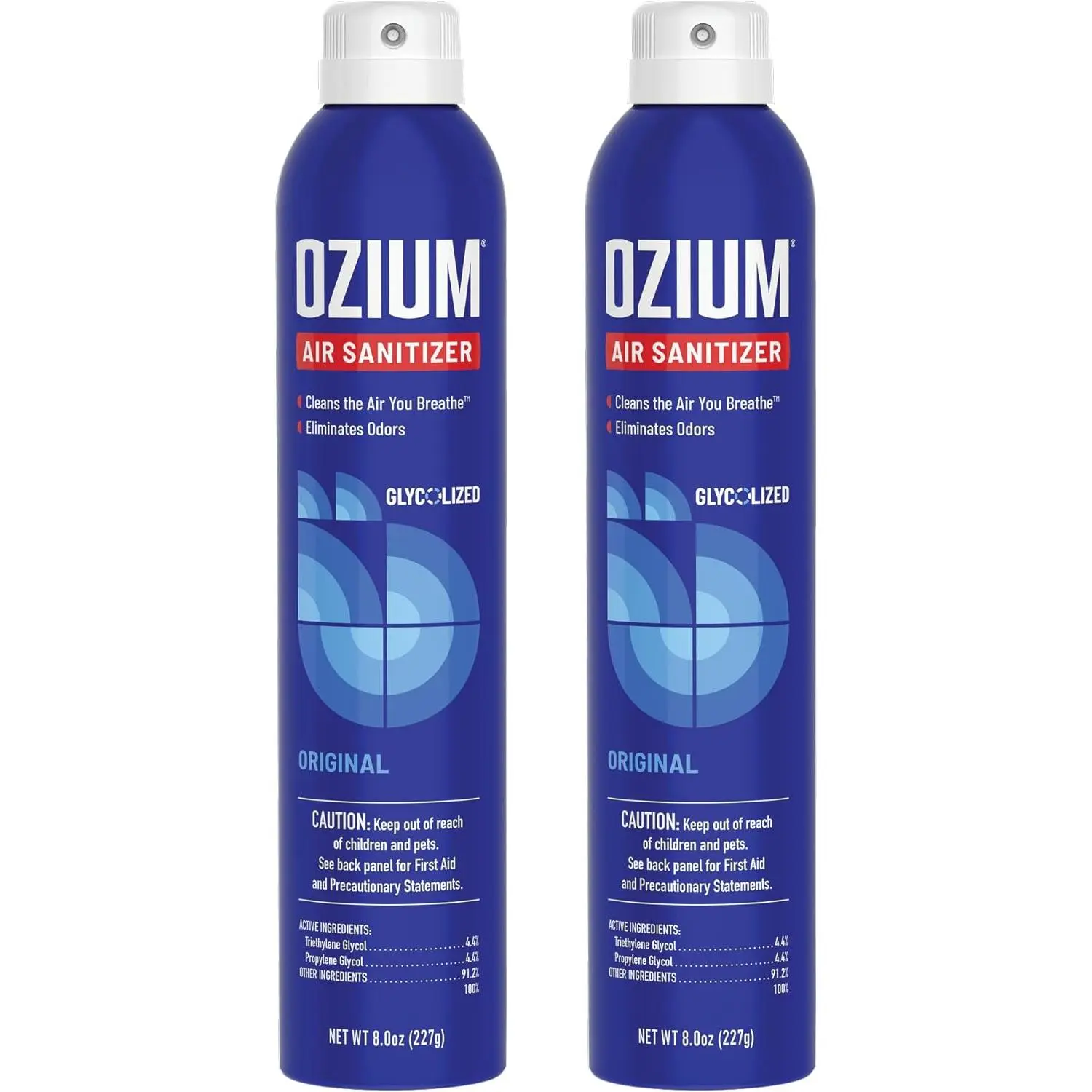 Ozium Oz.Air Sanitizer & Odor Eliminator for Homes, Cars, Offices and More, Original Scent, Pack of
