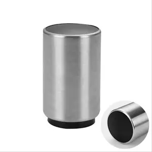 Stainless Steel Beer Opener Automatic Bottle Opener Pressure-Actuated Beverage Cap Remover Suitable for Various Gatherings
