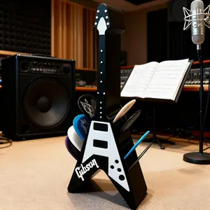 Guitar Pick Holder Organizer, Durable Guitar Picks Storage Case, Perfect Gift for Guitarists & Music Lovers, Ideal for Electric Acoustic Guitars, Portable Guitar Accessories